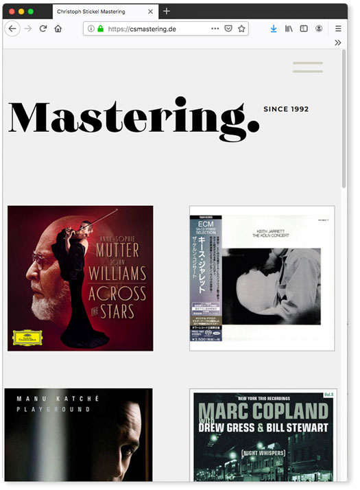 cs mastering Website